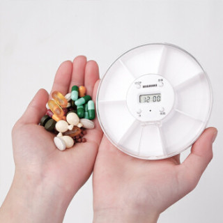 商品晟旎尚品 小药盒一周分装定时随身电子智能药盒老人吃药提醒器