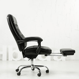 HBADA 黑白调 HDNY066 电脑椅 皮质 黑色