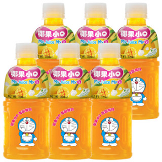 泰国进口 百力佳椰果小q my juice myq 芒果果汁饮料礼盒 320mlx6瓶