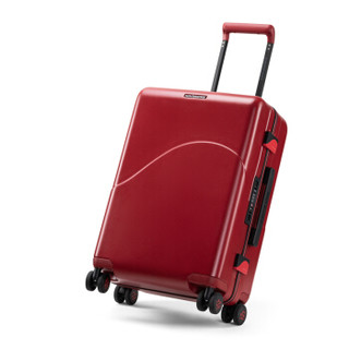 新秀丽旗下 卡米龙拉杆箱行李箱男旅行箱女可称重托运箱简约纯色流线设计框架箱TB6杰斯特红色24英寸
