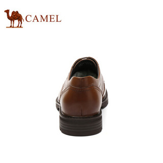 骆驼（CAMEL） 英伦复古舒适正装皮鞋男 A932102500 棕色  38