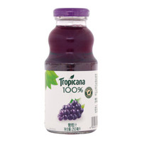 Tropicana 纯果乐 葡萄汁 100%果汁饮料整箱 250ml*24瓶 新老包装随机发货 百事出品