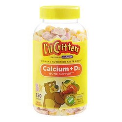 lilcritters 丽贵 小熊糖 钙+Vd乳钙 150粒*3+凑单品 *3件