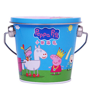 小猪佩奇 Peppa Pig 卡通小铁桶 VC软糖 草莓味 果汁糖 36g/桶 颜色随机发货