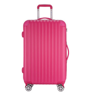 旅行之家（Travelhouse）T8188 拉杆箱飞机轮密码箱子托运行李箱包28英寸玫红色