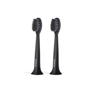 黑人（DARLIE） ET3声波电动牙刷可替换头 螺旋刷毛 中国黑色 两支装