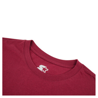 HUF 男士酒红色短袖T恤 TS00832-BURGUNDY-S