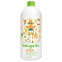 BabyGanics 甘尼克宝贝 宝宝奶瓶清洁剂补充装（柑橘）946ml