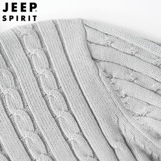 吉普 JEEP 高领毛衣针织衫男2019秋冬保暖打底衫青中年加绒保暖内衣打底毛衣801JEEP 蓝色 3XL