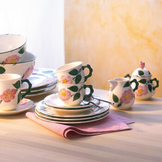 唯宝Villeroy&Boch野玫瑰系列进口茶具骨瓷简约下午茶杯碟套装欧式家用一杯一碟200ml