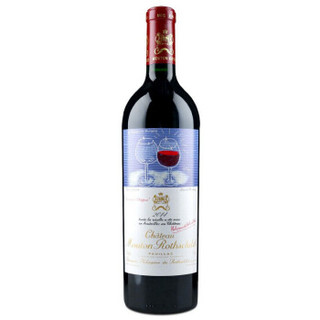 法国进口红酒 1855列级庄 木桐酒庄干红葡萄酒2014年 750mL  一级庄