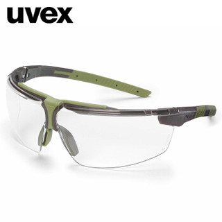 UVEX  9190070  防风眼镜骑行护目镜 防尘防风沙飞溅透明防护眼镜 橄榄色   1副装 定做