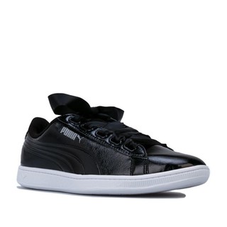 PUMA 彪马 Vikky Ribbon Patent  女士休闲运动鞋 Black UK 7.5