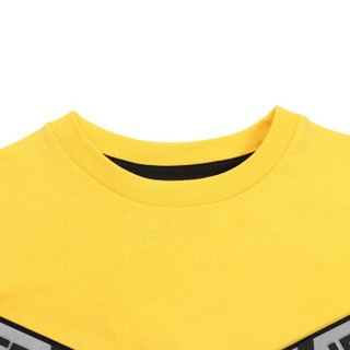FENDI KIDS 芬迪 奢侈品童装 男童黄色棉质小怪兽之眼短袖T恤 JMI247 7AJ F0VNL 8A/8岁/135cm