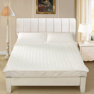 水星家纺出品 百丽丝 床垫床褥 暖宝床垫子 床护垫 榻榻米垫子 白色 家用双人 150*200cm