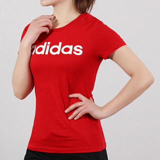 adidas NEO W CE TEE 女士运动T恤 DZ7677 红色 A/M