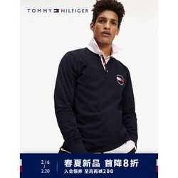 TOMMY HILFIGER 男装2020春季长袖POLO衫 MW0MW12237 藏青色DW5 L