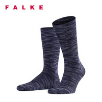 FALKE 德国鹰客 Salsify休闲舒适条纹中筒男袜 蓝色blueberry 39-42 14013-6743