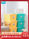 茶花收纳箱68L家用塑料有盖储物加厚特大号衣服透明收纳盒整理箱