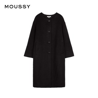 MOUSSY 010BAS30-7730 女士宽松长款毛呢外套