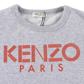 KENZO KIDS 高田贤三 奢侈品童装 女童灰色棉质连衣裙 KM30028 25 12A/12岁/152cm