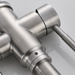 304不锈钢厨房冷热水龙头 洗菜盆水槽净水直饮龙头 三出水 净水 冷热