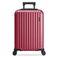 稻草人(MEXICAN)拉杆箱男女 24英寸大容量行李箱 蜂窝型圆点防刮设计 静音万向轮旅行箱 红色