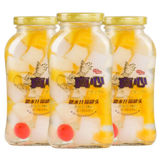 真心水果罐头混合装什锦罐头248g3罐