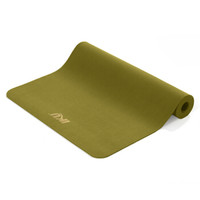 IKU 天然橡胶瑜伽垫 加厚5mm初学者专业防滑舒适运动垫 军绿色
