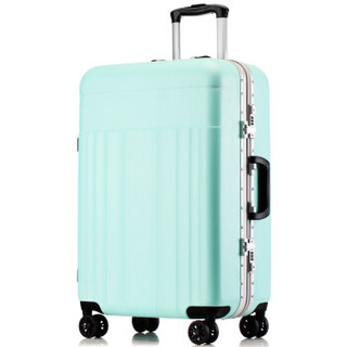 维多利亚旅行者（VICTORIATOURIST）拉杆箱24英寸旅行箱 大容量行李箱万向轮铝框箱女8016天蓝