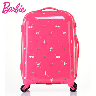 Barbie 芭比 双杆万向轮拉杆箱旅行箱登机箱 BM16109 粉色 24英寸