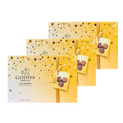 Godiva 歌帝梵 多口味牛奶夹心巧克力礼盒 27颗装 303g/盒 多规格可选 3盒