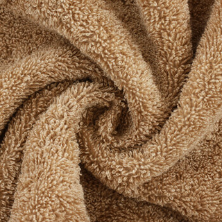 三利 有机棉大浴巾 70×140cm 纯棉柔软吸水洗澡巾 420g/条 优选长绒棉裹身巾 棕色