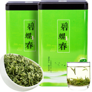 茗山生态茶碧螺春茶叶明前春茶500g新绿茶双罐装