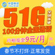 中国移动5g流量卡上网日租大王手机号码无限纯4G抖音卡全国通用