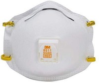 3M 8511 *器，N95，冷流阀（10 件装）（2 件套）