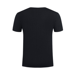 ARMANI EXCHANGE阿玛尼奢侈品男士字母针织T恤衫6ZZTAE-ZJV4Z BLACK-1200 XS