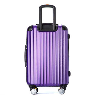 旅行之家（Travelhouse）拉链万向轮拉杆箱女托运行李箱女登机箱T1692 紫色（有扩展层） 24英寸推荐尺寸
