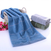 亚光 纯棉A类柔软吸水洗脸毛巾 72*34cm 蓝色 100克