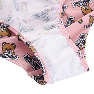 MOSCHINO UNDERWEAR 莫斯奇诺 女士粉色小熊图案内裤 Z A4733 9026 1242 4码