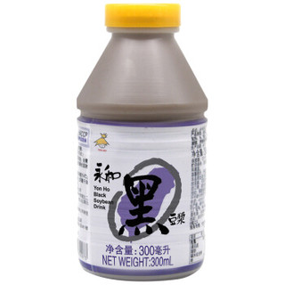 永和豆浆 台湾进口 即食早餐豆奶 植物蛋白饮料 香浓黑豆浆 300ml*12瓶/箱