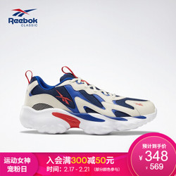 Reebok锐步官方 DMX SERIES 1000 男女秋冬低帮复古休闲鞋 EHB01 DV8744_米色/藏青/蓝/红 42