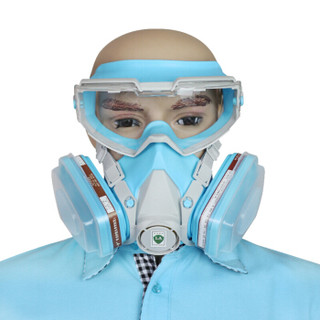 一护 9395 防尘呼吸器 防毒面具 口罩防粉尘农药喷漆装修用面罩 自吸过滤式呼吸器（ 护目001）