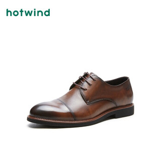 热风 Hotwind 男士正装鞋H43M9701 02棕色 42