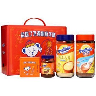 Ovaltine 阿华田 + 泰迪熊 可可面包酱 营养早餐可可粉麦乳精冲饮组合