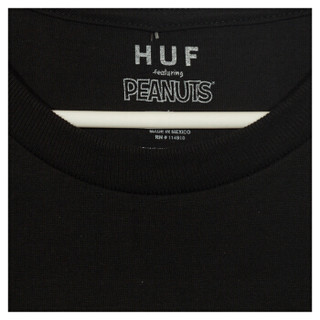 HUF 男士黑色短袖T恤 TS00645-BLACK-S