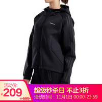 阿迪达斯 ADIDAS NEO 女子 休闲运动系列 W MIX M ZIP HDY 运动 连帽外套 DX0039 M码