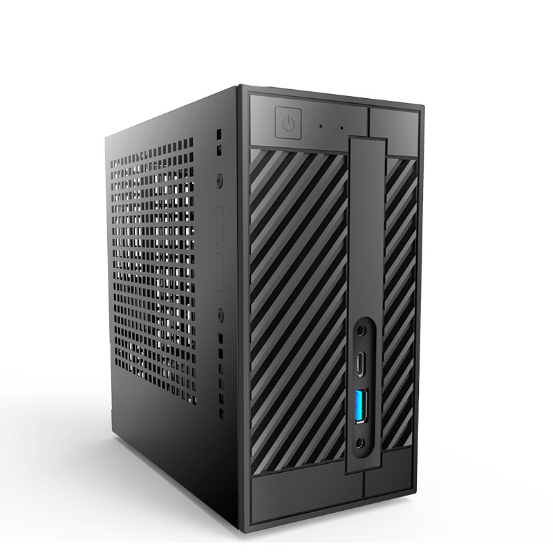 ASRock 华擎 DeskMini A300 MINI-ITX机箱 无侧透 黑色