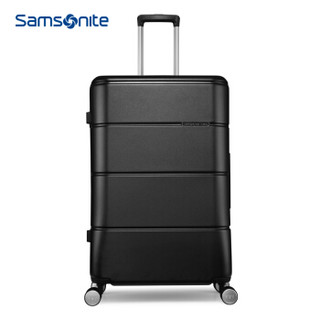 Samsonite 新秀丽 拉杆箱万向轮行李箱旅行箱可托运箱飞机轮TU2 黑色 25英寸