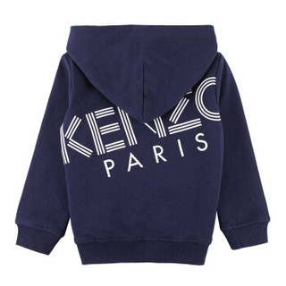 KENZO KIDS 高田贤三 奢侈品童装 男童藏蓝色棉质连帽开衫 KN17548 49 2A/2岁/86cm